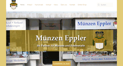 Desktop Screenshot of muenzeneppler.ch